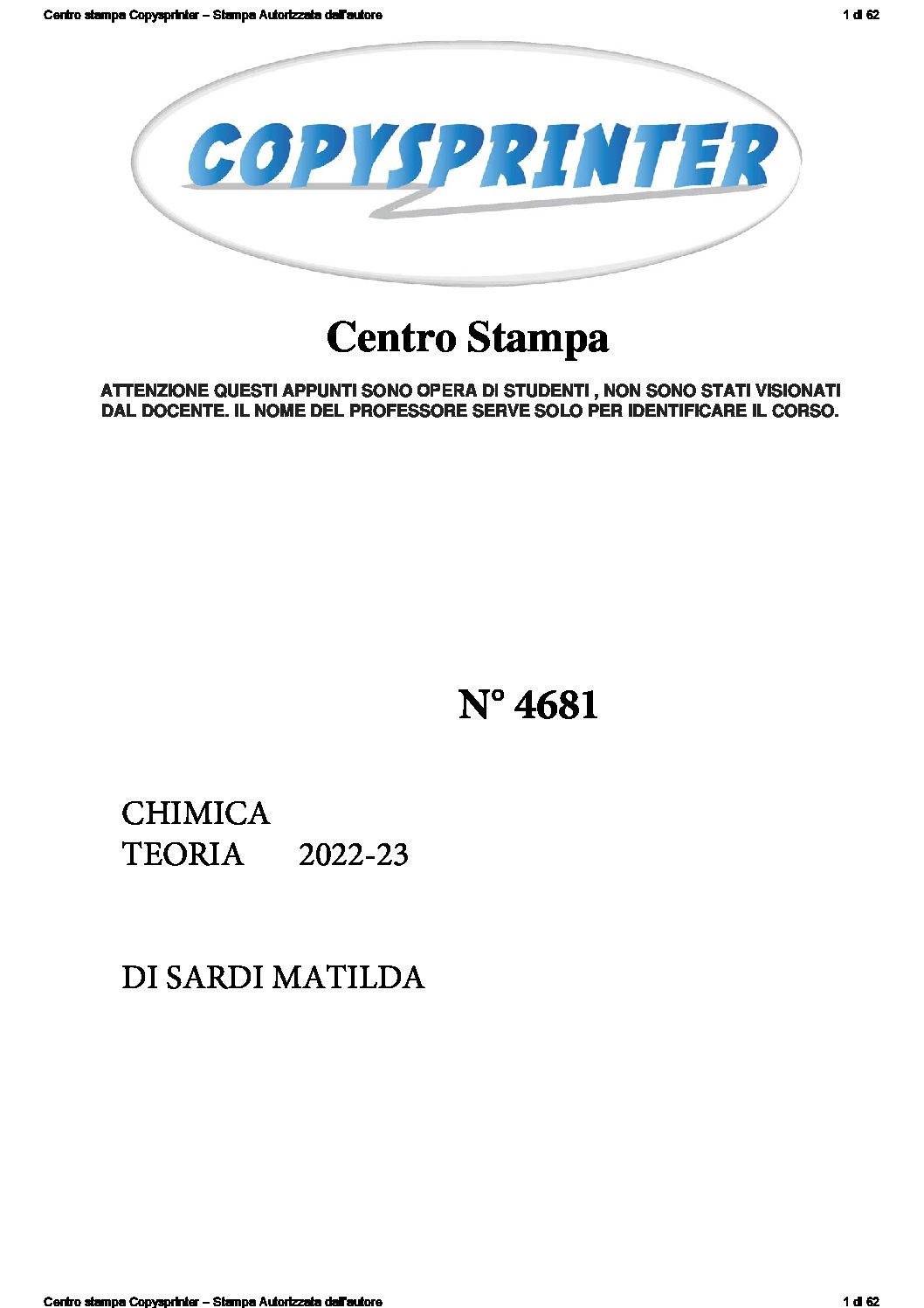 4681 - CHIMICA