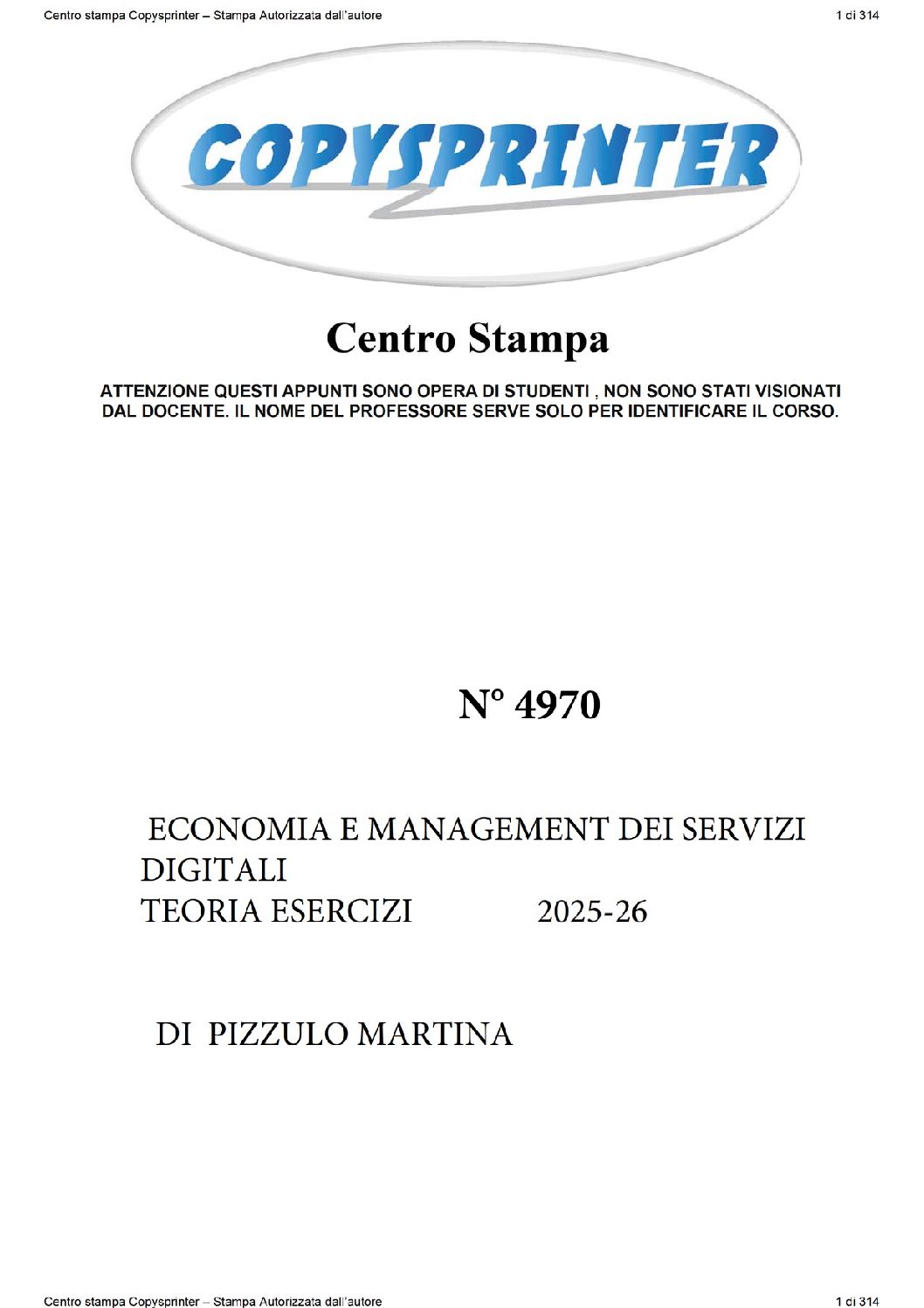 4970 -   ECONOMIA E MANAGEMENT DEI SERVIZI DIGITALI